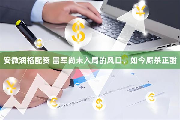 安微润格配资 雷军尚未入局的风口，如今厮杀正酣